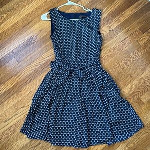 Cute Blue Silky A-line Dress
